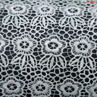 Tissu en dentelle guipure personnalisé T-Win, Tissus de guipure, Dentelle brodée florale élégante, Dentelle soluble dans l'eau, Leptonema, Tissu de broderie