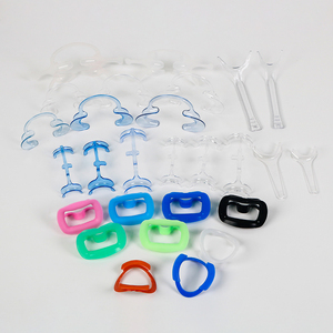 Bocca intraorale ortodontica dentale aperta a forma di M retrattore per guance con specchio - Product Image 6