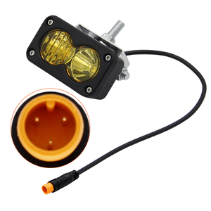 Baja Style <b>Light</b> Ebike Headlight 3-Pin Julet Waterproof Connector 12V-60V Wide for Ridstar Q20 electric <b>bicycle</b> E-BIKE Parts - Product Image 3