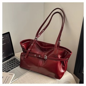 Sac bandoulière en cuir PU de haute qualité, grande capacité, sacs fourre-tout pour femmes, sac à bandoulière pour étudiantes, sac à main décontracté pour l'extérieur - Product Image 2