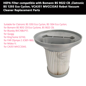 Filtre HEPA pour <span class=keywords><strong>aspirateur</strong></span> Bomanns BS 9022 CB, Clatronic BS 1293 Cyclon, VCA351 MVCC33A5, pièces de rechange pour filtre HEPA d'<span class=keywords><strong>aspirateur</strong></span> - Product Image 5