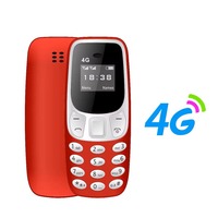 Teléfono Móvil Super Mini BM10 4G LTE Doble SIM en Espera, Marcación Rápida, Grabación de Llamadas, Lista Negra, Reproductor MP3, Celular Pequeño de Respaldo
