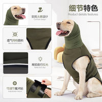 XS-3XL Jaket Pelindung Anjing Katun Serbaguna Satu Lapis Generasi Kedua yang Ditingkatkan Perlengkapan Hewan Peliharaan Impor Musim Panas yang Menenangkan
