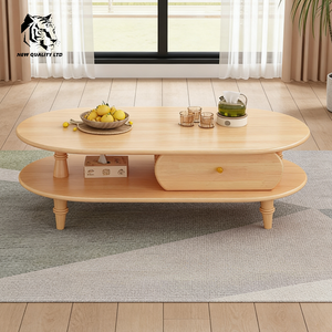 factory wholesale best price customize <b>large</b> stock eco-friendly new designed side table living room furniture wood coffee table - Product Image 5