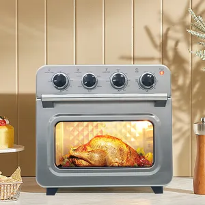 Oven konveksi penggorengan udara harga bagus, baki panggang 220 volt baja tahan karat konveksi oven 110v untuk Amerika Serikat