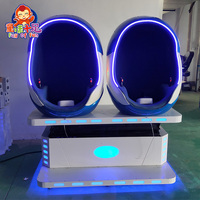 Fauteuil œuf 2 places, machine de jeu VR 9D, simulateur de réalité virtuelle 7D, cinéma 9D, jeux de réalité virtuelle pour la maison