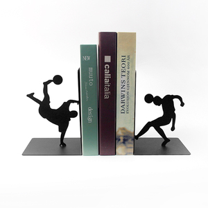 Modern Custom Asymmetrical Football Design Metal <b>Bookend</b> Home Art Decoration Custom Color Size Customized Packing for Home - Product Image 5