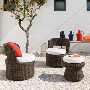High Quality Contemporary Rattan Curved Set Outdoor Furniture for Hotel Park & Apartment Use Newly Designed - Product Image 1