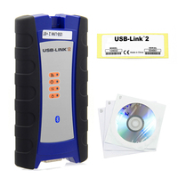 Interface de diagnostic pour camions diesel NEXIQ 2 USB Link 125032 avec logiciel Bluetooth pour outil de diagnostic de camions lourds