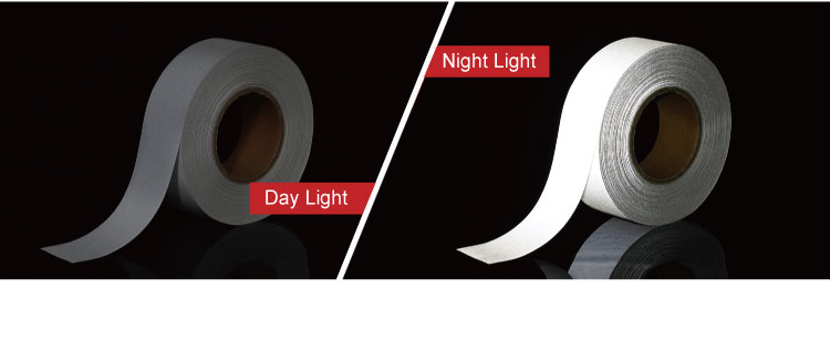 Hi vis custom segmented safety products reflective material fabric tape for clothing