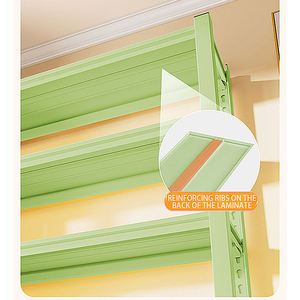 Estante de Almacenamiento Rosa para el Hogar con Panel Perforado, Estante de Almacenamiento Multicapa para Cuarto de Servicio o Balcón, Fácil de Montar - Product Image 4