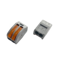 222-412 Auf Lager: Verbindungsstecker mit Hebeln, Brandneu Original Deutsch, 4mm² 2-Leiter, Graues Gehäuse 222 412