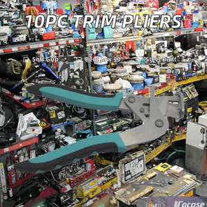 Pince à démontage de garnitures automobiles en acier métrique, 10 pièces, type rainure, coupe-clips lisses, entretien de garnitures automobiles, échantillons de clips de voiture, bricolage, OEM - Product Image 2