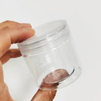Bocaux alimentaires en PET transparent de 100 ml avec couvercles transparents, bouchons à vis étanches, doublures en mousse, contenants pour les soins de la peau