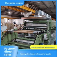 Machine de lamination à sec automatique Tengtuo Machinery à haut degré d'automatisation, avec déroulage et déchargement pratiques, origine Chine, pour le travail du bois