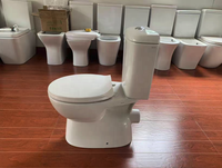 WC à double chasse en céramique, design moderne, deux pièces, pour salle de bain, OEM