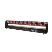 Barre de lumière LED linéaire mobile 400W avec rotation sur l'axe Y, faisceau de scène multi-têtes RGBW, projecteur de lavage professionnel pour spectacles et événements