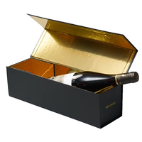 Recyclable Hot Sale Luxury Wine Bottle Packaging Gift Box Custom Logo Whisky Champagne Rigid Paper Box