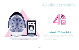 Escáner de piel aprobado por la CE/dispositivo de cuidado facial de comprobación de IA 3D/máquina de belleza de comprobación de problemas faciales - Product Image 4