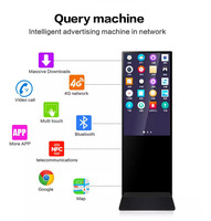 OEM 43 "49" 55 "напольный вертикальный рекламный дисплей Android цифровой киоск сенсорный ЖК-экран рекламная машина