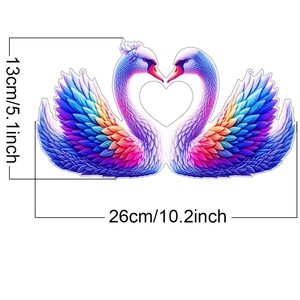 Transfronterizo nuevo par Color Cisne acrílico trampero sala de estar ventana <span class=keywords><strong>vacaciones</strong></span> escena decoración colgante - Product Image 2