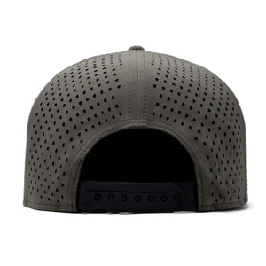 Tùy Chỉnh PVC Biểu Tượng Người Đàn Ông Phẳng Brim Logo Bóng Chày Snapback Không-Không Thấm Nước Đục Lỗ Trenches Hiệu Suất Thủy Không Thấm Nước Cap Mũ - Product Image 2