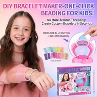 AiJH Nuevo Kit de Máquina para Hacer Pulseras DIY para Niños, Venta al por Mayor, OEM, Set de Fabricación de Joyas con Bolígrafo de Cuentas, Más de 2000 Cuentas, Juguete STEM, Regalo para Niñas