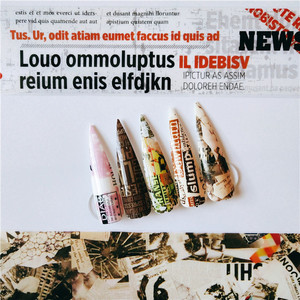 2024 fabbrica di giornale tipo foglio di trasferimento lamina per Nail Art Sticker decorazione - Product Image 2