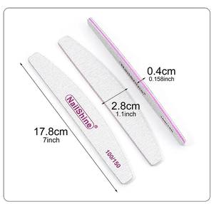 Mor kalp yarım ay çift taraflı tırnak törpüsü dikdörtgen bitirme gri kum diş ile yapılmış kaliteli sünger zımpara malzemesi - Product Image 2