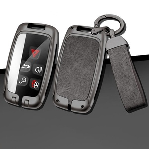 Funda protectora de alta <span class=keywords><strong>calidad</strong></span> para llave de coche, cubierta protectora de cuero de aleación de Zinc para Jaguar Xf Xj Xe Xjl C-x16 X250 f-pace Lr4 - Product Image 1