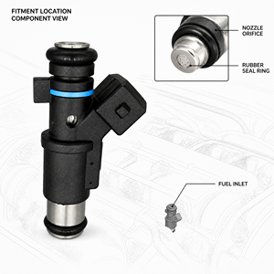 Injecteur de carburant électrique BREMENG OEM 01F002A en alliage d'aluminium, remplacement pour Peugeot 206 307 Citroën C2 <span class=keywords><strong>C3</strong></span> Berlingo - Product Image 4