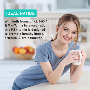 Gélules de Vitamine K2 de Haute Qualité avec MK4 pour une Santé Cardiovasculaire Optimale – Compléments Alimentaires pour le Soutien Cardiovasculaire - Product Image 4