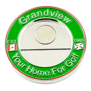 हटाने योग्य गेंद मार्कर के साथ चुंबकीय चांदी चुनौती सिक्का रखती है LinksWalker एनसीएए चुनौती सिक्का 2 टीम Logoed गोल्फ की गेंद के साथ मार्च - Product Image 6