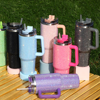 Gobelet isotherme moderne en acier inoxydable de 40 oz avec poignée, tasse de voyage