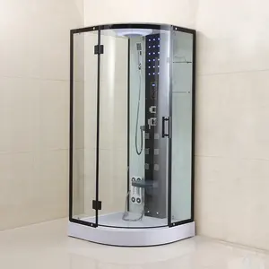 غرفة استحمام بالبخار مغلقة ويمكن التحكم بها عن طريق الكمبيوتر متعددة الوظائف مصنوعة من الزجاج المقسى