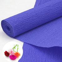 Factory Supplier Italian 180g Crepe Paper Roll 50*180cm Color Crepe Paperboard Premium 250cm Crepe Paper for Creative Projects