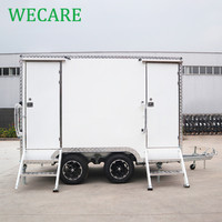 WECARE Remorque Sanitaire Portable Multi-Postes, Toilettes Mobiles de Luxe avec Douches et Lavabos pour Mariages et Événements