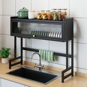Escurridor de Platos de Hierro de Alta Eficiencia para Fregadero Rejilla de Secado Organizador Multifuncional para Encimera de Cocina Baño y Oficina - Product Image 3
