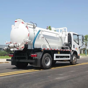 Camion d'aspiration des eaux usées à prix d'usine, réservoir sous vide de 5000 L, 4x2 diesel, petite profondeur d'aspiration de 8 m - Product Image 2