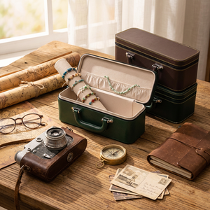 Caja de Joyería de PU Personalizada de Lujo para Anillos, Colgantes, Pulseras, Pendientes, Brazaletes y Collares - Product Image 5