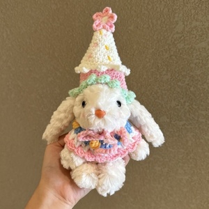 Peluche Coniglio con Orecchie Pendenti, Simpatico Giocattolo, Set Regalo di Compleanno, Bambola, Portachiavi, Ciondolo per Borsa - Product Image 1
