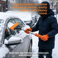 Pelle à neige pour voiture CX2025-01 avec fonctions de dégivrage et de raclage, respectueuse de la peinture, outil de dégivrage hivernal