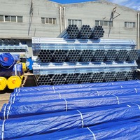 Tuyau galvanisé à chaud de 2, 3 et 4 pouces pour structures de serres, rails de clôture, échafaudages, ossatures de bâtiments et travaux métalliques