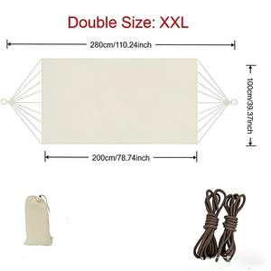 <span class=keywords><strong>Hamac</strong></span> de camping et de randonnée portable avec <span class=keywords><strong>barre</strong></span> d'écartement détachable XXL, <span class=keywords><strong>toile</strong></span> <span class=keywords><strong>double</strong></span> épaisseur anti-retournement, avec sac et kit, toutes saisons - Product Image 5