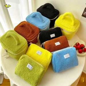 New Arrive Plush Makeup Bag Women's Portable <b>Toiletry</b> Bag Large Capacity Travel <b>Storage</b> Skincare Portable Makeup Case - Product Image 2
