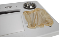 Table de filet blanche en plastique HDPE de meilleur choix avec évier pour le camping extérieur de partie