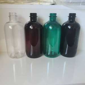 16oz 500ml boş Amber öksürük şurubu PDP-28-400 Normal döner kapaklı şişeler ve folyo contalı hidrokodon ilaç şişesi - Product Image 5