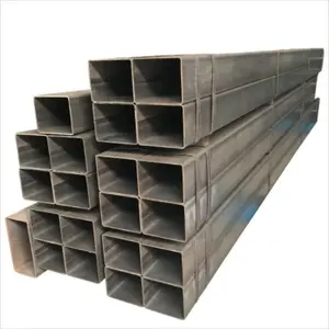 Mild Carbon Welded Metal Ms Erw Black Iron Hollow Section Rectangular and Square Steel Pipe 200x200 Galvanized Square Tube