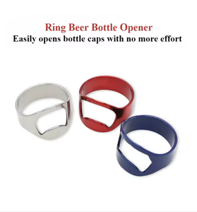 Abridor de Botellas de Cerveza de Acero Inoxidable, Abridor de Botellas con Anillo, Abridor de Cerveza para Bar, Abridor de Vino - Product Image 3