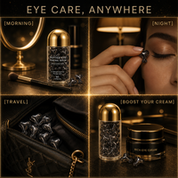Sérum pour les yeux en capsules personnalisées OEM, peptides, HPR, niacinamide, lisse les ridules, atténue les cernes, soin des yeux, cosmétiques